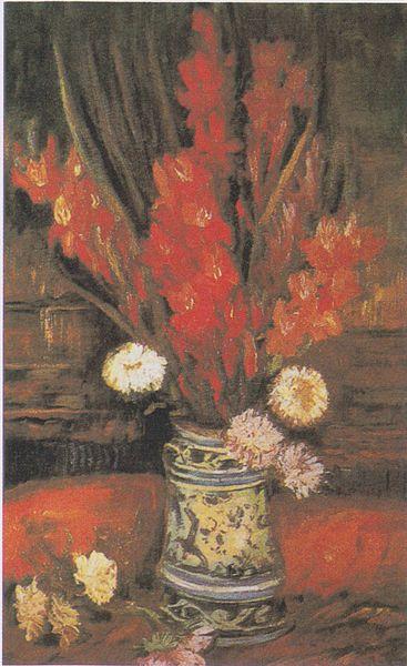 Vincent Van Gogh Vase with Red Gladioli Sweden oil painting art
